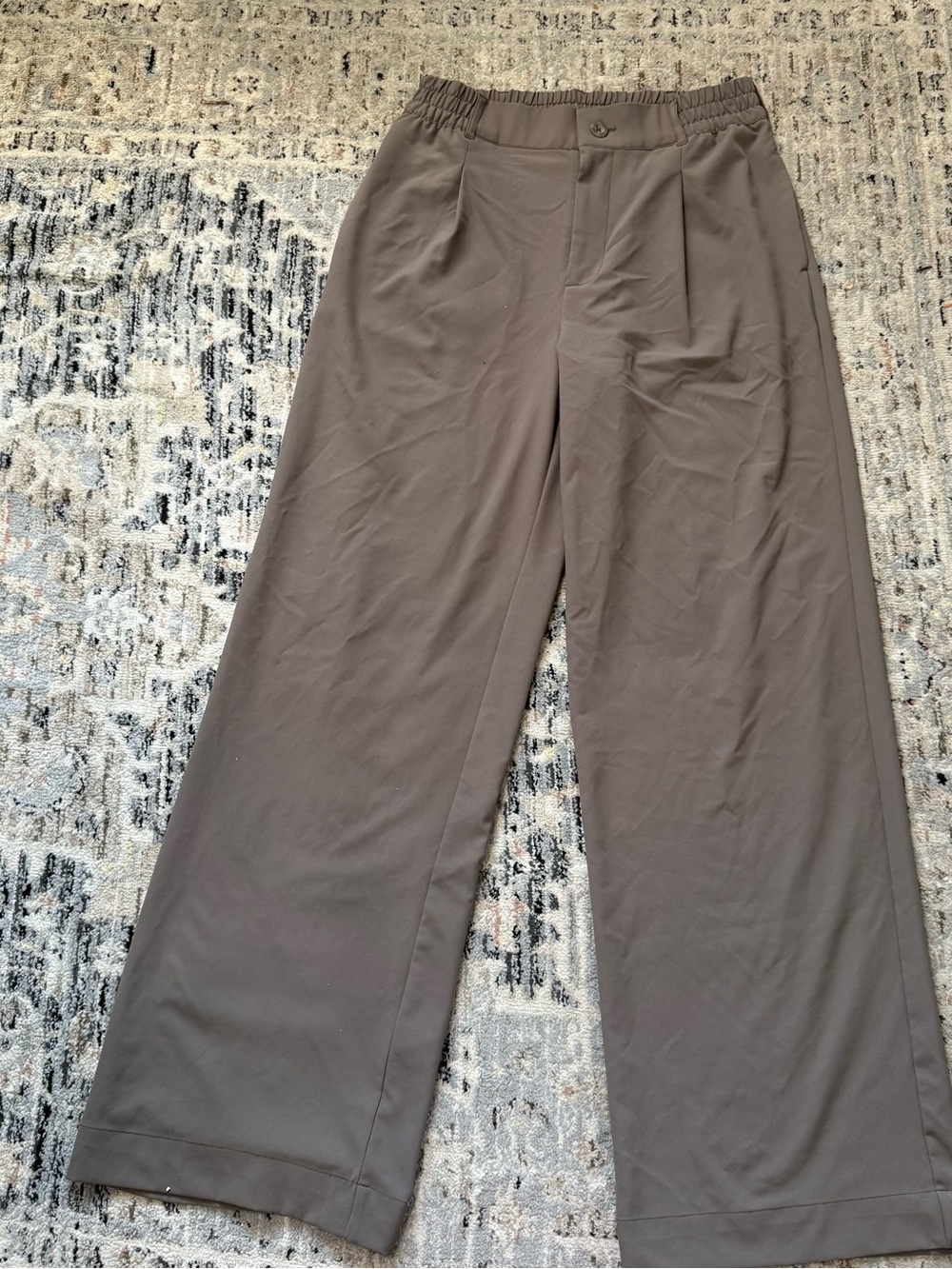 Beyond Yoga Status wide leg trouser small
